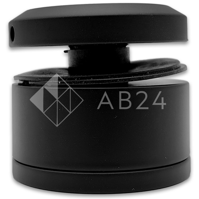 Стеклодержатель FKK-43, 10х26-36 мм Ø50 мм М12x1.75 для стекла, нержавейка/черный