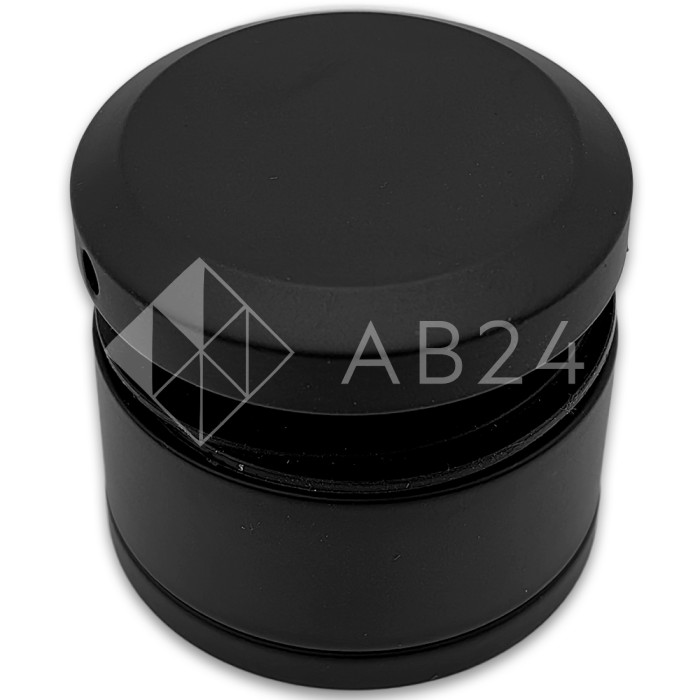 Стеклодержатель FKK-43, 10х26-36 мм Ø50 мм М12x1.75 для стекла, нержавейка/черный