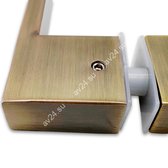 Ручка скоба FDR-90-DEF с дефектом 10х15х220х1.0 мм, нержавейка/бронза