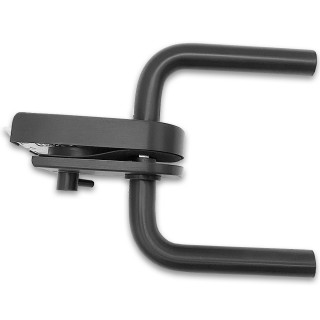 Замок сантехнический FMZ-32.1 для двери из стекла, с притвором, алюминий/черный