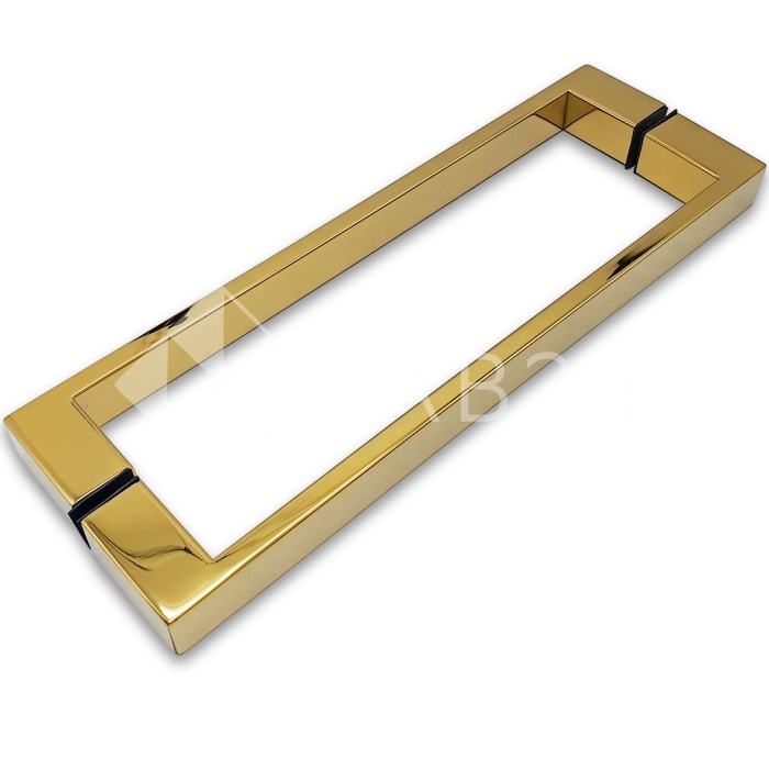 Ручка скоба FDR-88, 25х10х300х1.0 мм, нержавейка/золото