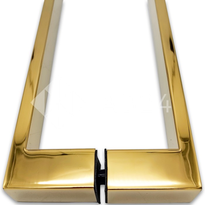 Ручка скоба FDR-88, 25х10х300х1.0 мм, нержавейка/золото