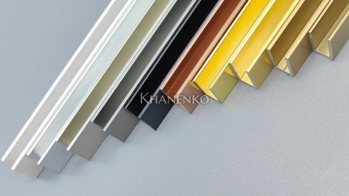 Профиль FDPA-50.3-DEF с дефектом для стекла 19х12.5х2 длина 3 м, алюминий/золото