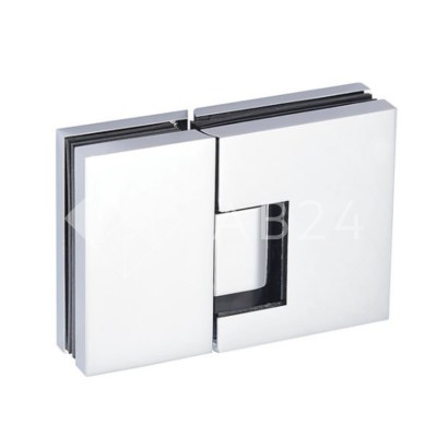 Петля Фурия FDP-242L стекло-стекло 180° левая, с подъемным механизмом, латунь/черный