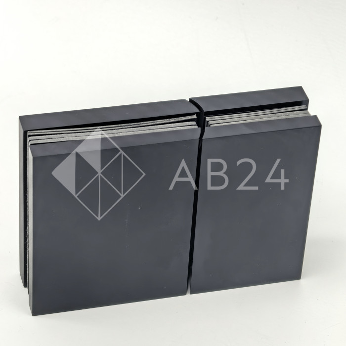 Петля Фурия FDP-242L стекло-стекло 180° левая, с подъемным механизмом, латунь/черный