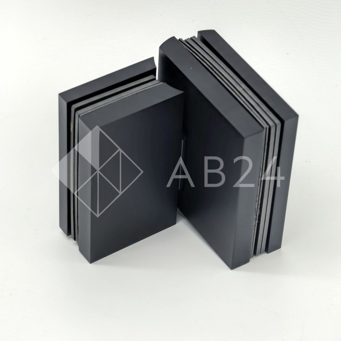 Петля Фурия FDP-242L стекло-стекло 180° левая, с подъемным механизмом, латунь/черный