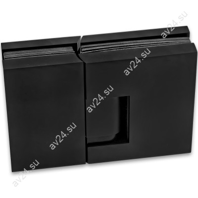 Петля Фурия FDP-242L стекло-стекло 180° левая, с подъемным механизмом, латунь/черный