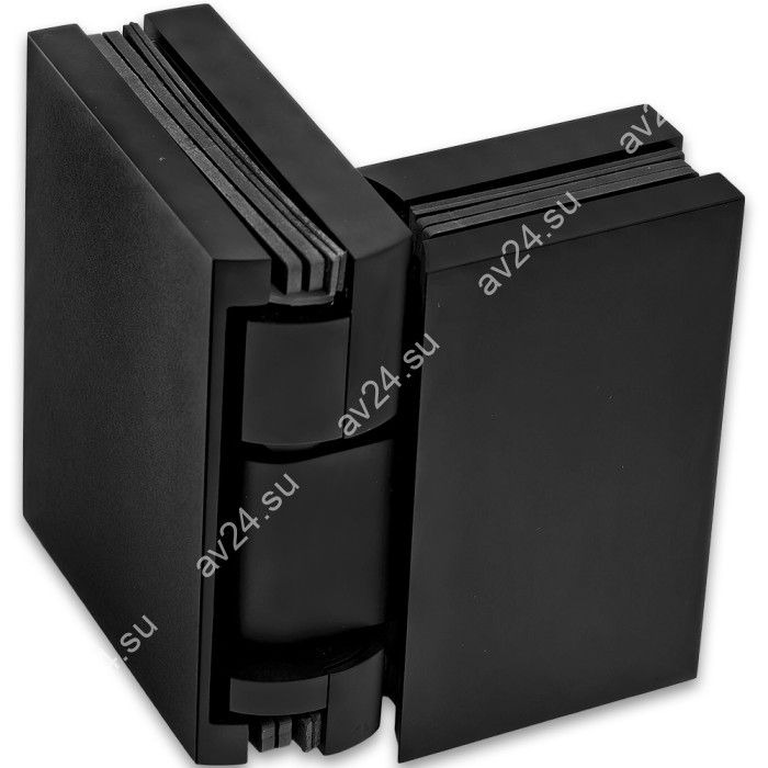 Петля Фурия FDP-242L стекло-стекло 180° левая, с подъемным механизмом, латунь/черный