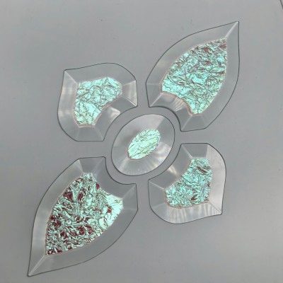 Бевелс AV42 дихроичный (5 элементов) 160 х 260 мм красный мороз