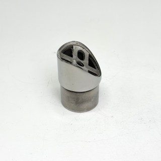 Наконечник седловина FOP-38.27 для трубы O38хO50.8 мм, GRIT 600, скос 30°, нержавейка/полированный