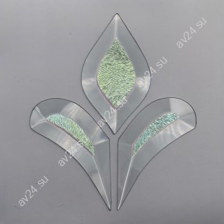 Бевелс AV235 дихроичный (3 элемента) 124 х 155 мм, красная шиншилла