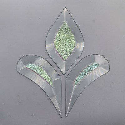 Бевелс AV235 дихроичный (3 элемента) 124 х 155 мм, красная шиншилла