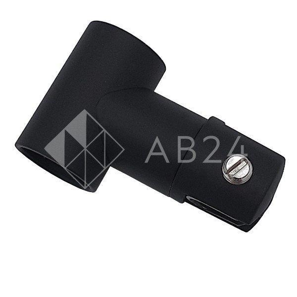 Держатель стекла FDC-17 трубы 19 сквозной 0°-360°, нержавейка/черный