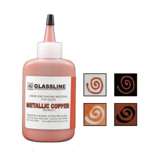 Краска для фьюзинга GlassLine, медный металлик (COPPER METALLIC) 56 г