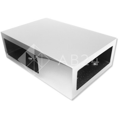 Держатель труба-труба FDC-40, 30х10 горизонтальный, нержавейка/полированный