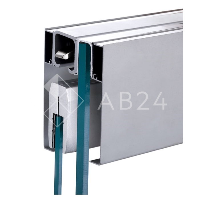 Раздвижная система Венера FDS-15 для стеклянных дверей, алюминий/анодированный