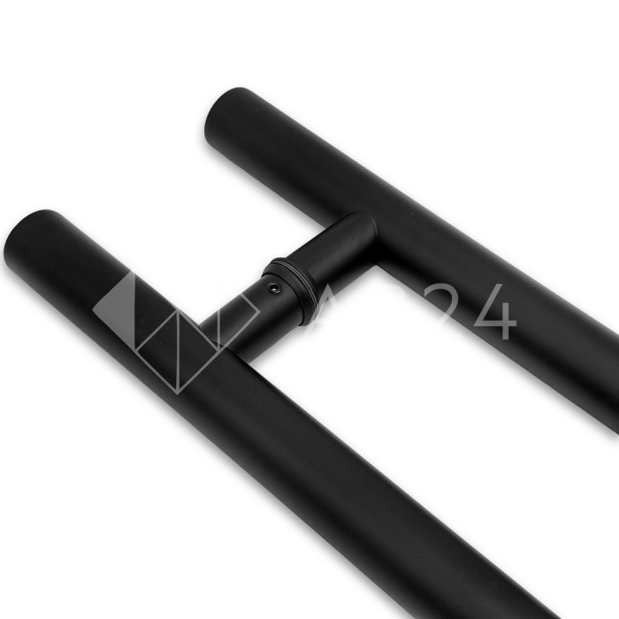 Ручка FKR-202 для стеклянных дверей 32x800х1000 мм, нержавейка/черный