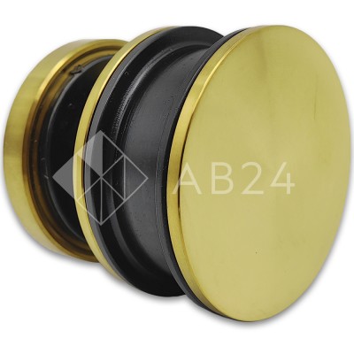 Ролик FDS-30 с креплением к стеклу, нержавейка/брашированное золото