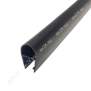Уплотнитель ПРЕМИУМ А-образный черный 2.2 м под стекло 6 мм FDPP-404.6