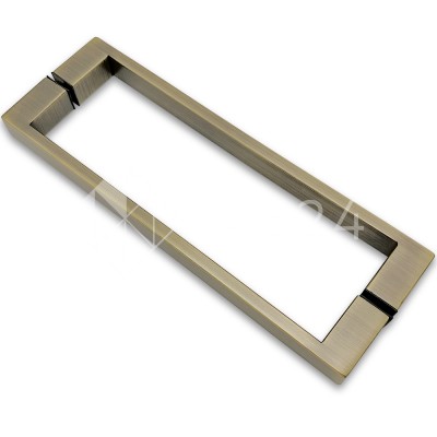 Ручка скоба FDR-88, 25х10х300х1.0 мм, нержавейка/бронза