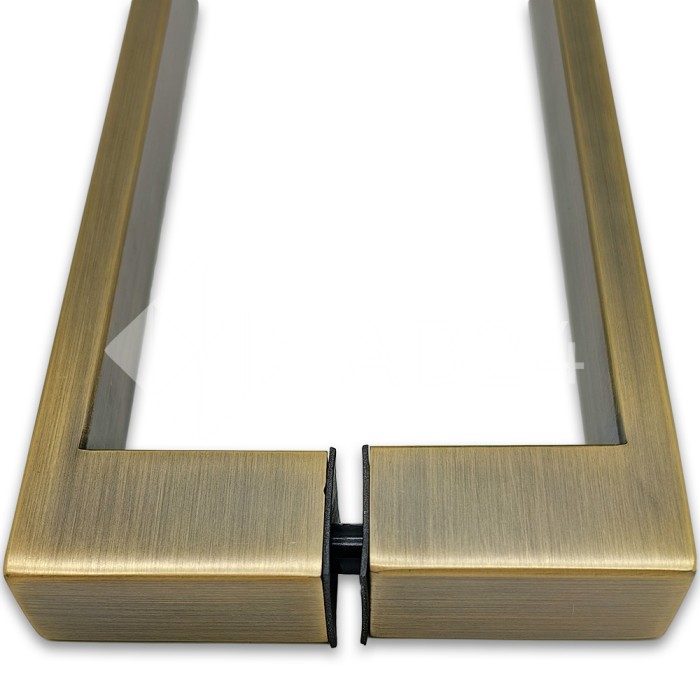 Ручка скоба FDR-88, 25х10х300х1.0 мм, нержавейка/бронза