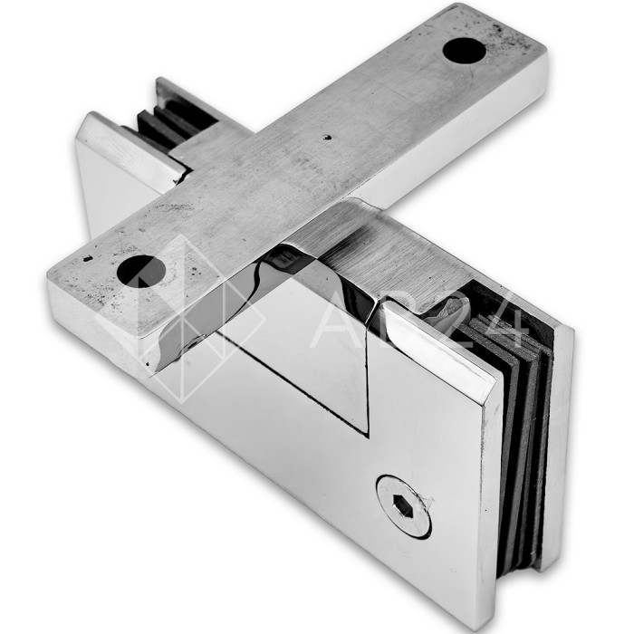 Петля Альфа FDP-17 поворотная 360°, нержавейка/полированный