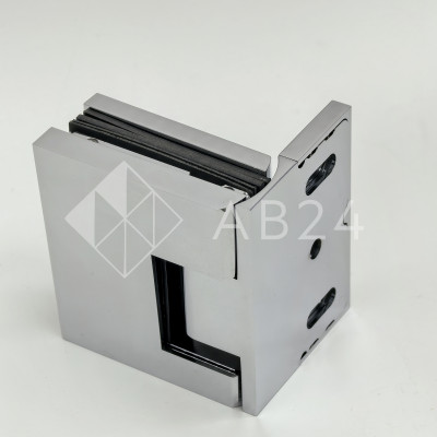 Петля Фурия FDP-240R стена-стекло 90° правая, с подъемным механизмом, латунь/хром