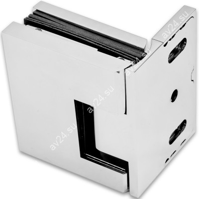 Петля Фурия FDP-240R стена-стекло 90° правая, с подъемным механизмом, латунь/хром