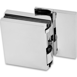 Петля Фурия FDP-240R стена-стекло 90° правая, с подъемным механизмом, латунь/хром