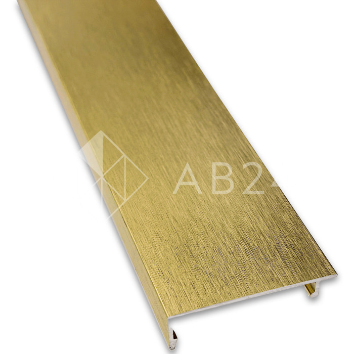 Крышка FKP-442.3 для профиля зажимного FKP-443, алюминий/брашированное золото