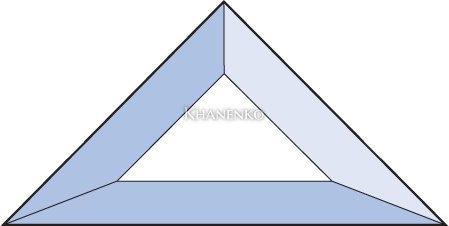 Бевелс AV13 треугольник 76 х 76 х 108 мм