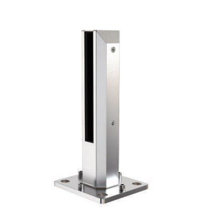 Стойка ПРЕМИУМ FOS-103 напольная 124х254 мм без сверления, крышка А+В, дюплекс/полированный