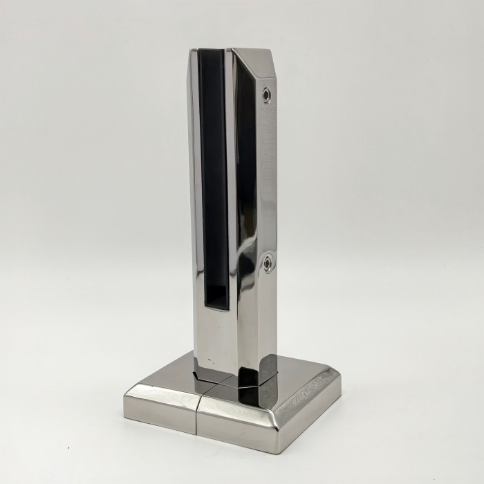 Стойка ПРЕМИУМ FOS-103 напольная 124х254 мм без сверления, крышка А+В, дюплекс/полированный