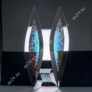 Бевелс AV263 дихроичный (3 элемента) 51 х 467 мм, синий мороз