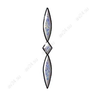 Бевелс AV263 дихроичный (3 элемента) 51 х 467 мм, синий мороз