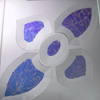 Бевелс AV42 дихроичный (5 элементов) 160 х 260 мм, синий мороз