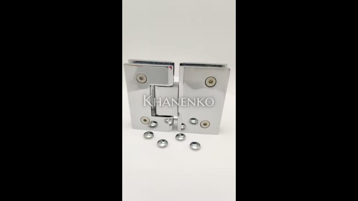 Петля Альфа α FDP-12 стекло-стекло 180°, цинк/хром