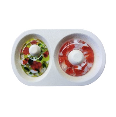 Форма для фьюзинга Двухместная с отверстием (бижутерия) ВМ-Д-07