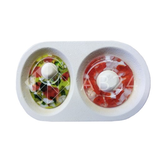 Форма для фьюзинга Двухместная с отверстием (бижутерия) ВМ-Д-07