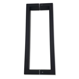 Ручка скоба FDR-78, 15х30х270х1.0 мм, нержавейка/черный