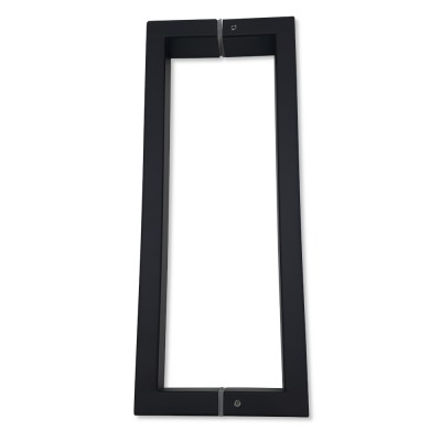 Ручка скоба FDR-78, 15х30х270х1.0 мм, нержавейка/черный