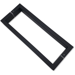 Ручка скоба FDR-78, 15х30х270х1.0 мм, нержавейка/черный