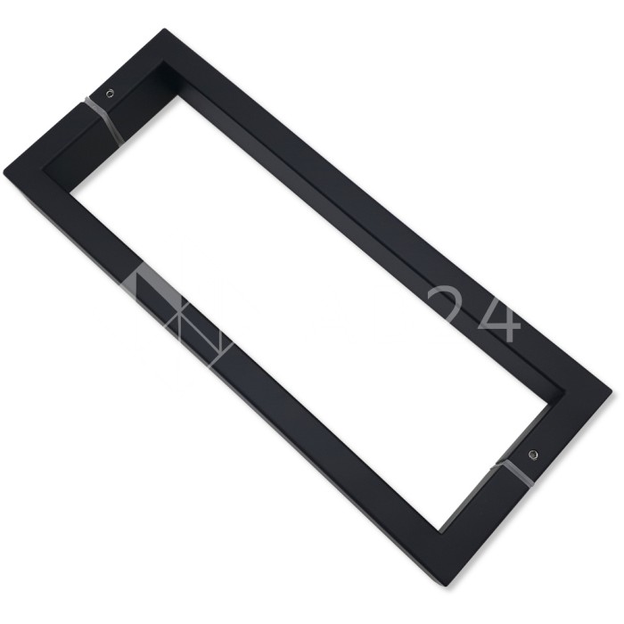 Ручка скоба FDR-78, 15х30х270х1.0 мм, нержавейка/черный