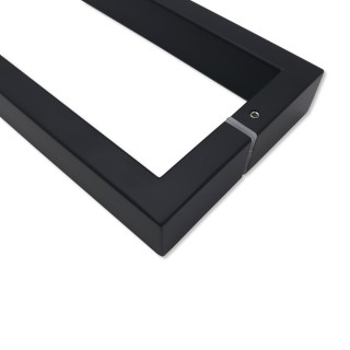 Ручка скоба FDR-78, 15х30х270х1.0 мм, нержавейка/черный