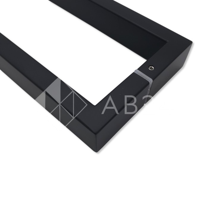 Ручка скоба FDR-78, 15х30х270х1.0 мм, нержавейка/черный