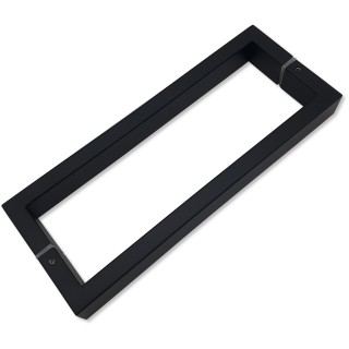 Ручка скоба FDR-78, 15х30х270х1.0 мм, нержавейка/черный