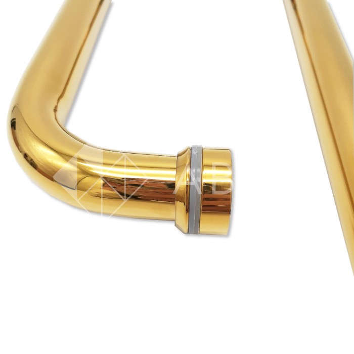 Ручка полотенцесушитель FDR-75, 19х200х450х1.0 мм, нержавейка/золото