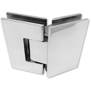 Петля для стекла 8 мм Альфа α стекло-стекло 135° Полированная FDP-14E SUS304/PSS