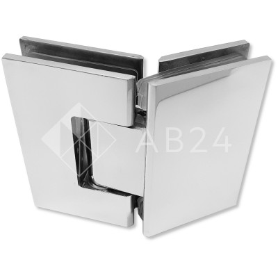 Петля для стекла 8 мм Альфа α стекло-стекло 135° Полированная FDP-14E SUS304/PSS