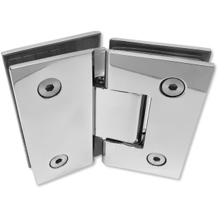 Петля для стекла 8 мм Альфа α стекло-стекло 135° Полированная FDP-14E SUS304/PSS